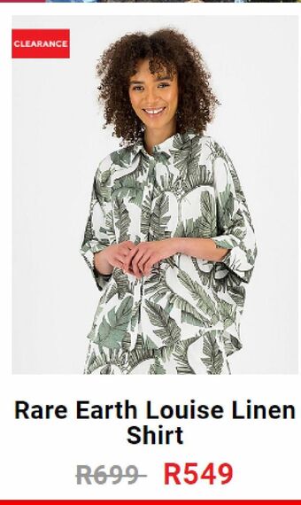 Cape Union Mart Rare earth louise linen shirt offer