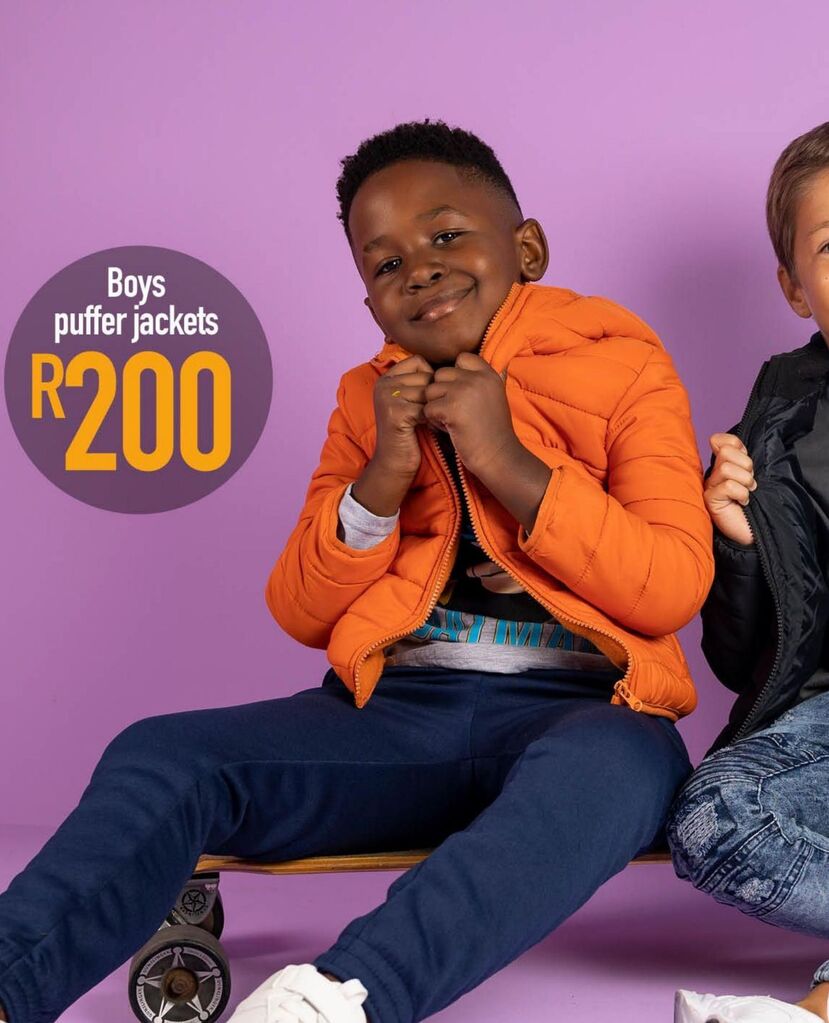 Boys puffer jackets offer at JAM Clothing