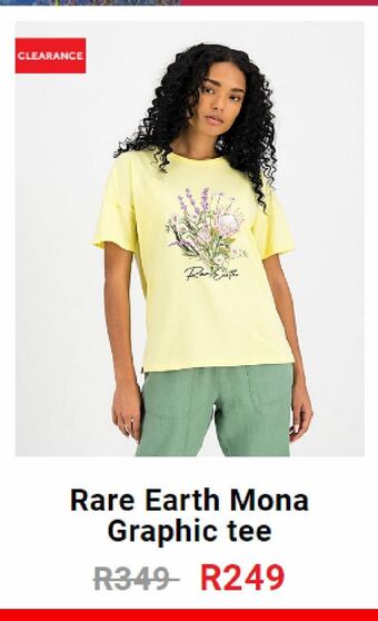 Cape Union Mart Rare earth mona graphic tee offer