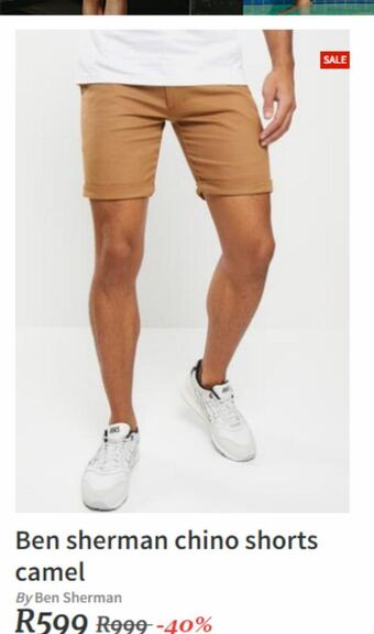 Superbalist Ben sherman chino shorts camel offer