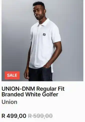 Markham Union-dnr regular fit brandes white golfer offer