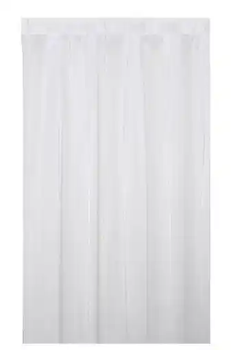 Sheet Street Extra width silver stripe sheer curtain 390x218cm offer