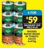 Shoprite RHODES BAKED BEANS IN TOMATO SAUCE 6x410g offer