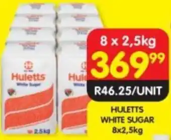 Shoprite HULETTS WHITE SUGAR 8x2,5kg offer