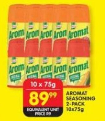 Shoprite AROMAT SEASONING 2-PACK EQUIVALENT 2-PACK 10x75g offer