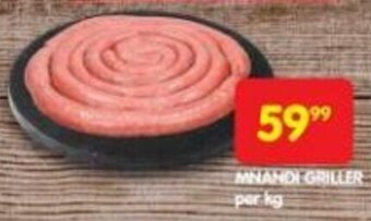 Shoprite MNANDI GRILLER offer