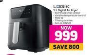 Game Logik 5l digital air fryer offer