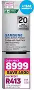 Game Samsung 328l bottom freezer fridge with cool pack (rb33j3011sa) offer