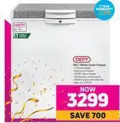 Game Defy 195l white chest freezer offer