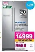 Game Samsung 535l side by side fridge (rs54n3a1 s8) offer