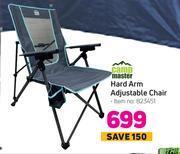 Game Campmaster hard arm adjustable chair offer