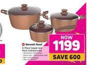 Game Bennett read 6 piece copper & rock cookware set offer
