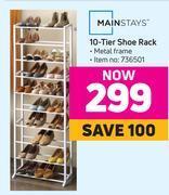 Game Mainstays 10 tier shoe rack offer