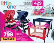 Game Little one navy star or red strip stroller or camp cot-each offer
