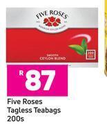 Game Five roses tagless teabags-200s offer