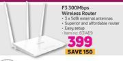 Game F3 300mbps wireless router offer