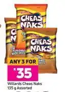 Game Willards cheas naks assorted-for 3 x 135g offer