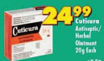 Shoprite Cuticura Antiseptic/ Herbal Ointment 20g Each offer