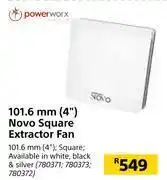 Builders Warehouse Power wrx 101.6mm (4) novo square extractor fan offer