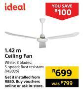 Ideal 1.42m ceiling fan