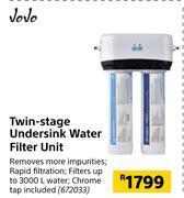 Builders Warehouse Jojo twin stage undersink water filter unit offer