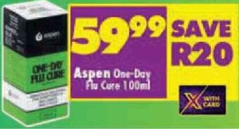 Shoprite Aspen One-Day Flu Cure 100ml offer