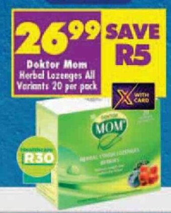 Shoprite Doktor Mom Herbal Lozenges All Variants 20 per pack offer