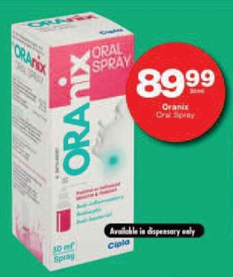Shoprite Oranix Oral Spray offer