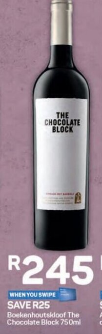 Pick n Pay Boekenhoutskloof The Chocolate Block 750ml offer