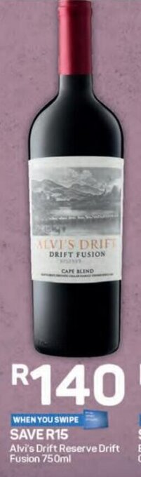 Pick n Pay Alvi's Drift Reserve Drift Fusion 750ml offer