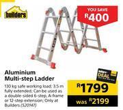 Builders aluminium multi step ladder