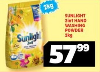 Sunlight 2in1 Hand Washing Powder 2kg