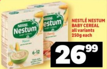 Usave Nestle Nestum Baby Cereal 250g offer