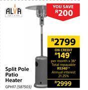 Builders Warehouse Alva split pole patio heater gph17 offer
