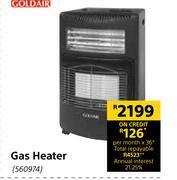 Goldair gas heater offer at Builders Warehouse