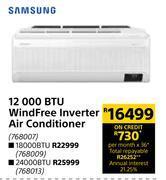 Builders Warehouse Samsung 12000 btu wind free inverter air conditioner offer