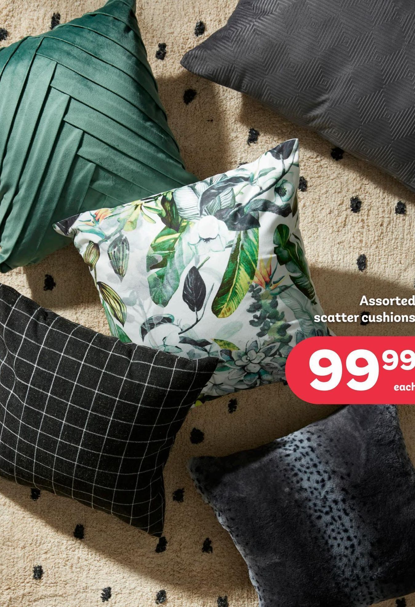 Assorted scatter cushions offer at PEP