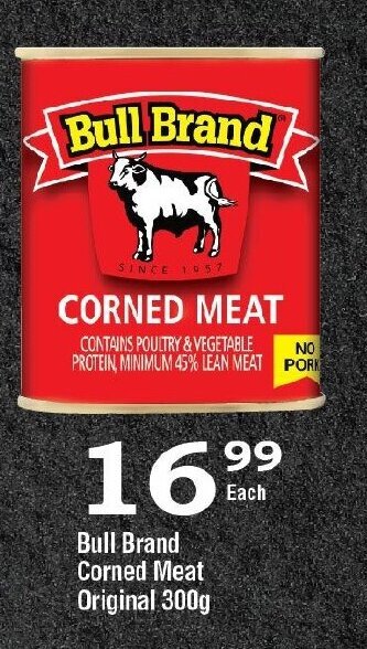 Oxford Freshmarket Bull Brand Corned Meat Original 300g offer
