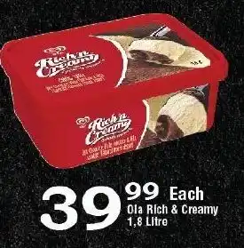 Oxford Freshmarket Ola Rich & Creamy 1,8 Litre offer