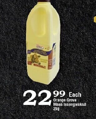 Oxford Freshmarket Orange Grove Maas Insengwakazi 2kg offer