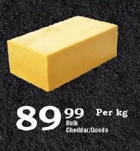 Bulk Cheddar/Gouda