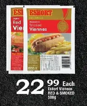 Oxford Freshmarket Eskort Viennas Red & Smoked 500g offer