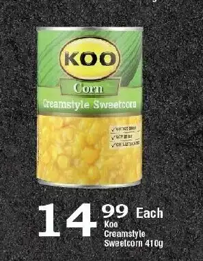 Oxford Freshmarket Koo Creamstyle Sweetcorn 410g offer
