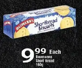 Oxford Freshmarket Baumann's Short Bread 160g offer