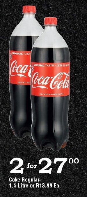 Oxford Freshmarket Coke Regular 1.5 Litre offer