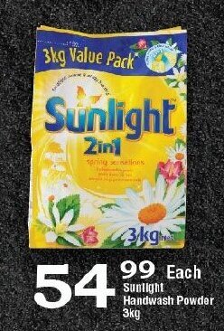 Oxford Freshmarket Sunlight Handwash Powder 3kg offer