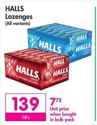HALLS Lozenges (All variants)