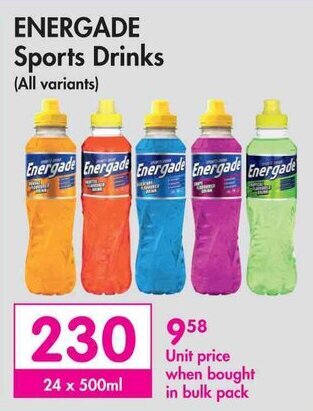 Makro ENERGADE Sports Drinks offer
