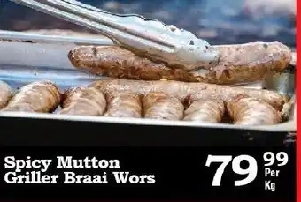 Oxford Freshmarket Spicy Mutton Griller Braai Wors offer