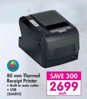 80 mm Thermal Receipt Printer offer at Makro